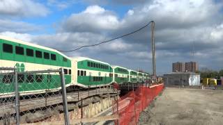 preview picture of video '2nd last GO Train crossing Toronto West Diamond'