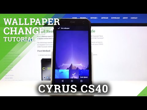 How to Change Wallpaper on CYRUS CS40 FREESTYLE – Set Up Home Screen Wallpaper