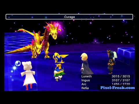 Final Fantasy 3 Walkthrough - Android Ouya iOS DS - Part 37 - The Word of Darkness Two Headed Dragon