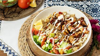 Delicious & Healthy Chicken Shawarma & Rice Bowls