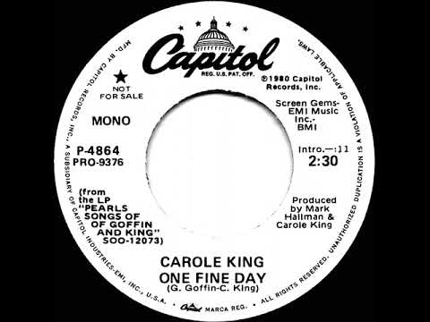 1980 Carole King - One Fine Day (mono radio promo 45)