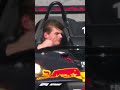 Charles Leclerc imitate Max Verstappen cap flying off | F1