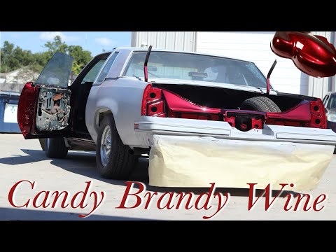 Spraying Candy Paint on a cutlass door jams | Brandy Wine #custompaint #candypaint #howto