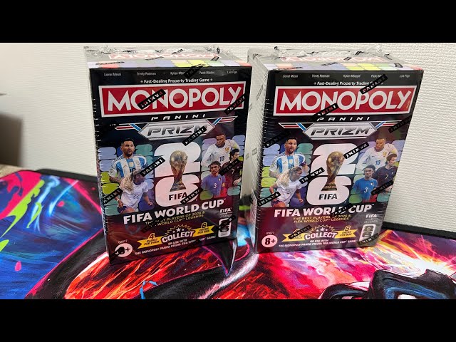 Vídeo relacionado con Monopoly Panini Prizm: Copa Mundial de la FIFA, Caja de Cartas de coleccionables | Estrellas Actuales y Leyendas de la Copa Mundial DE LA FIFA | Regalos para los Fans del fútbol