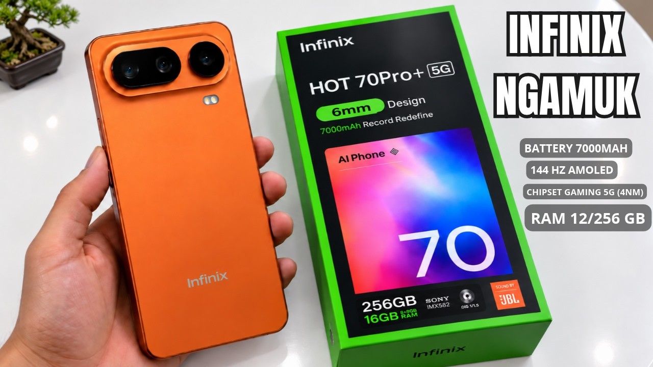 INFINIX TIBA2 BRUTAL‼️INFINIX HOT 70 PRO+ 5G BUKAN UPGRADE BIASA