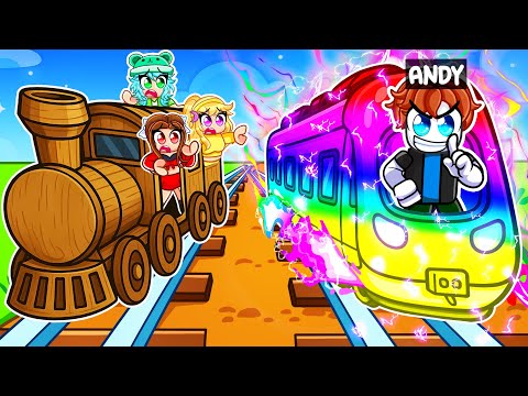 I Pretended to be A NOOB, Then used the FASTEST TRAIN In Build A Train! (Roblox)