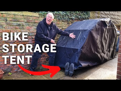 Motorcycle Storage Tent Review | Store Your Bike Outdoors In Winter | Vevor Motorcycle Shelter Guide