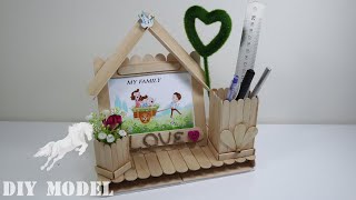 Làm khung ảnh que kem đơn giản nhất | Handmade photo frames  | DIY Model
