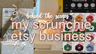 BEHIND THE SCENES: My Scrunchie Business (Packing, Storing, Sewing)