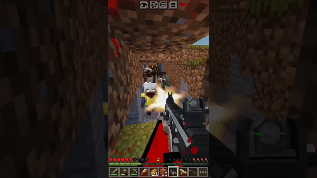 rise and survive zombie apocalypse mod pack with gun's 💀 #minecraft #zombie  #mobcraft