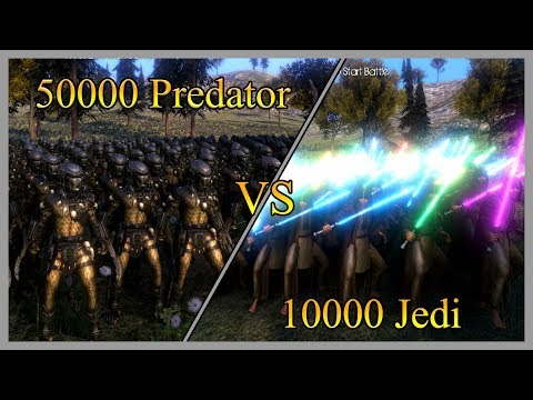 5000 predator vs 10000  JEDI laser knight -  Ultimate Epic Battle Simulator