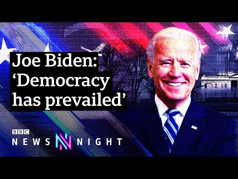 バイデン大統領、複数の危機の中で就任 - BBC Newsnight (President Joe Biden takes office amid multiple crises - BBC Newsnight)