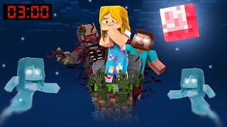 NUNCA JOGUE UM BLOCO ÁS 3 HORAS DA MANHÃ NO MINECRAFT! #MuitoMedo #Minecraft