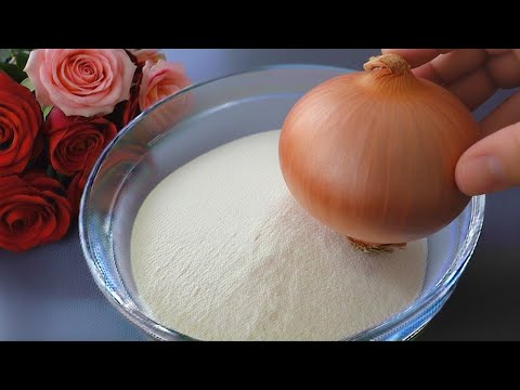 Nur Grieß und eine Zwiebel, in 5 Minuten. Das wirst du jeden Tag machen. Kein Backen, kein Kneten.