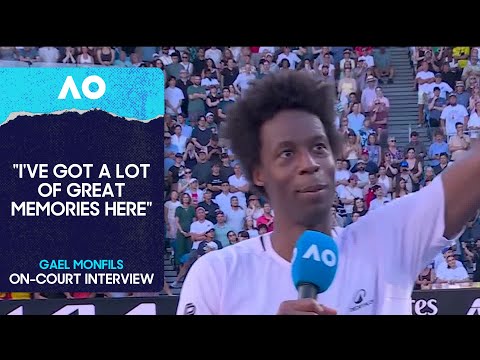 Gael Monfils On-Court Interview & Retirement Farewell | Australian Open 2026 First Round