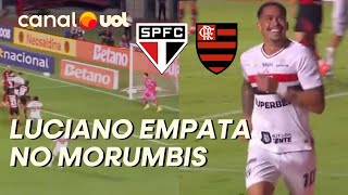 SÃO PAULO X FLAMENGO: LUCIANO SOBE MAIS ALTO QUE TODO MUNDO E EMPATA PARA O TRICOLOR
