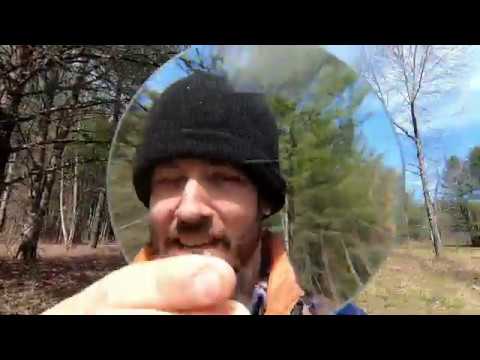 Starting A Fire With Magnifying Glass