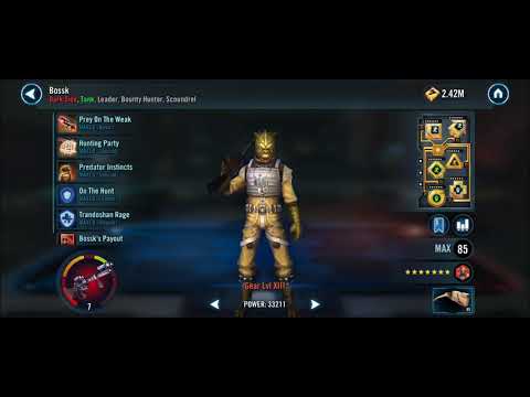 GC Kamino T7: BH Feat w/ 2 G11, 2 G12 & R7 Bossk... #GalacticChallenges #Kamino #SWGOH