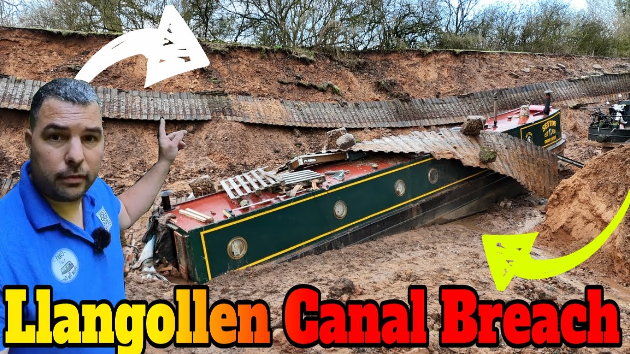 Llangollen Canal Breach -  The Rescue Begins