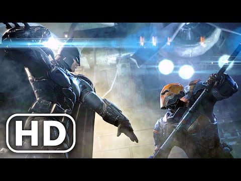 Batman Vs DEATHSTROKE & The Penguin Fight Scene Cinematic 4K ULTRA HD