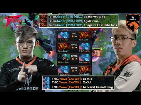 Talon Gabbi Ember Spirit vs New TNC Predator MIDLANE TNC.Yowe Dota 2 pro Gameplay