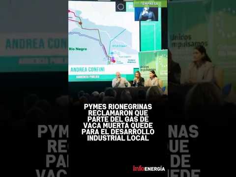 Pymes rionegrinas reclamaron que parte del gas de Vaca Muerta quede para el desarrollo industrial