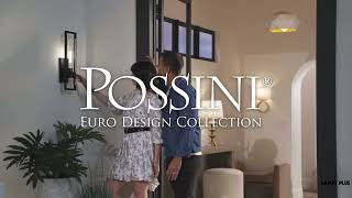 1_Watch A Video About the Possini Euro Reed Sand Black Outdoor Wall Light