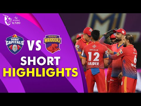 Short Highlights | Dubai Capitals VS Sharjah Warriorz | M 27 | DP World ILT20 | M3Y1J