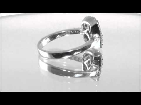 1ct Diamond Cluster Ring set in 18ct White Gold