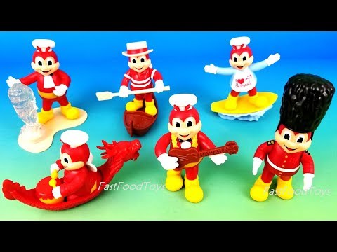 2018 JOLLIBEE AROUND THE WORLD JOLLY KIDDIE MEAL TOYS FULL SET 6 PART 2 ASIA PHILIPPINES HK UNBOXING Video