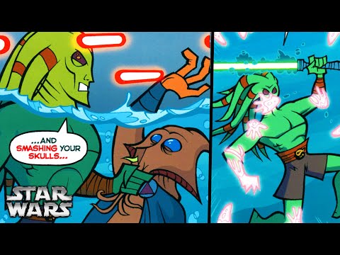 When Kit Fisto LOST IT at a Separatist and Started SMASHING SKULLS - Star Wars