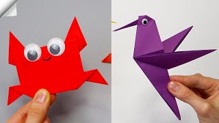 6 Easy paper crafts | How to make paper toys