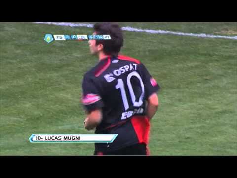 Gol Mugni. Tigre 1 Colón 1. Torneo Inicial 2012. Fecha 7. FPT