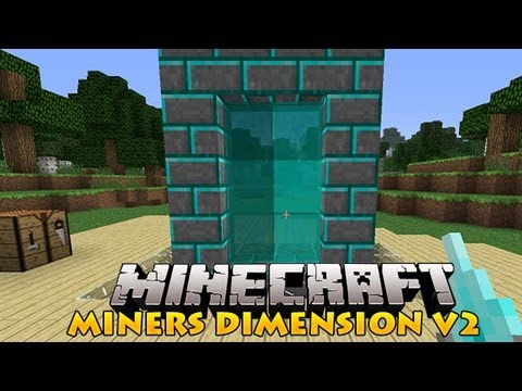 INSANE New Miners Dimension in Minecraft Mods!