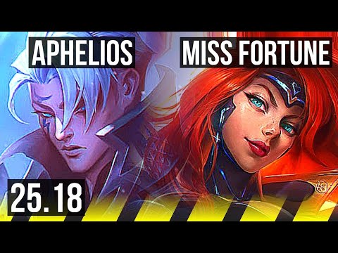 APHELIOS & Alistar vs MISS FORTUNE & Senna (ADC) | KR Challenger | 25.18
