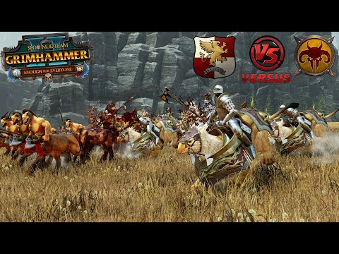 Empire V.S Beastmen! || Demigryphons Charge Down The Minotaurs!! || TOTAL WAR WARHAMMER 2!