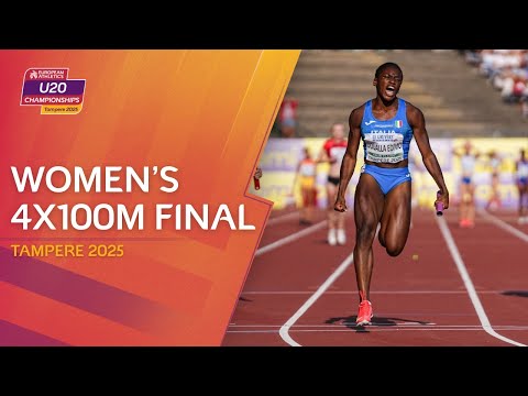 Doualla DOMINATES again! 🔥 Women's 4x100m final replay | Tampere 2025