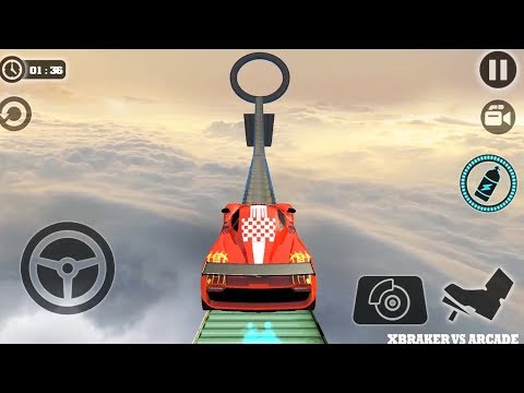Impossible Stunt Car Tracks 3D: Red Car Driving Stunts Levels 10, 11 & 12 - Android GamePlay 2019