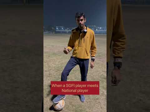 When a SGFI player MEETS NATIONAL player #national #football #footballshorts #comedy #funny #shorts