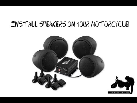 How to Install Boss Audio Bluetooth Speakers On Your Motorcycle!