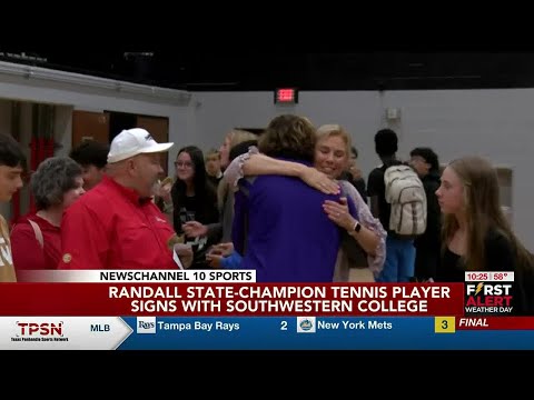 VIDEO: Randall tennis state champion David Monroe commits to Southwestern College