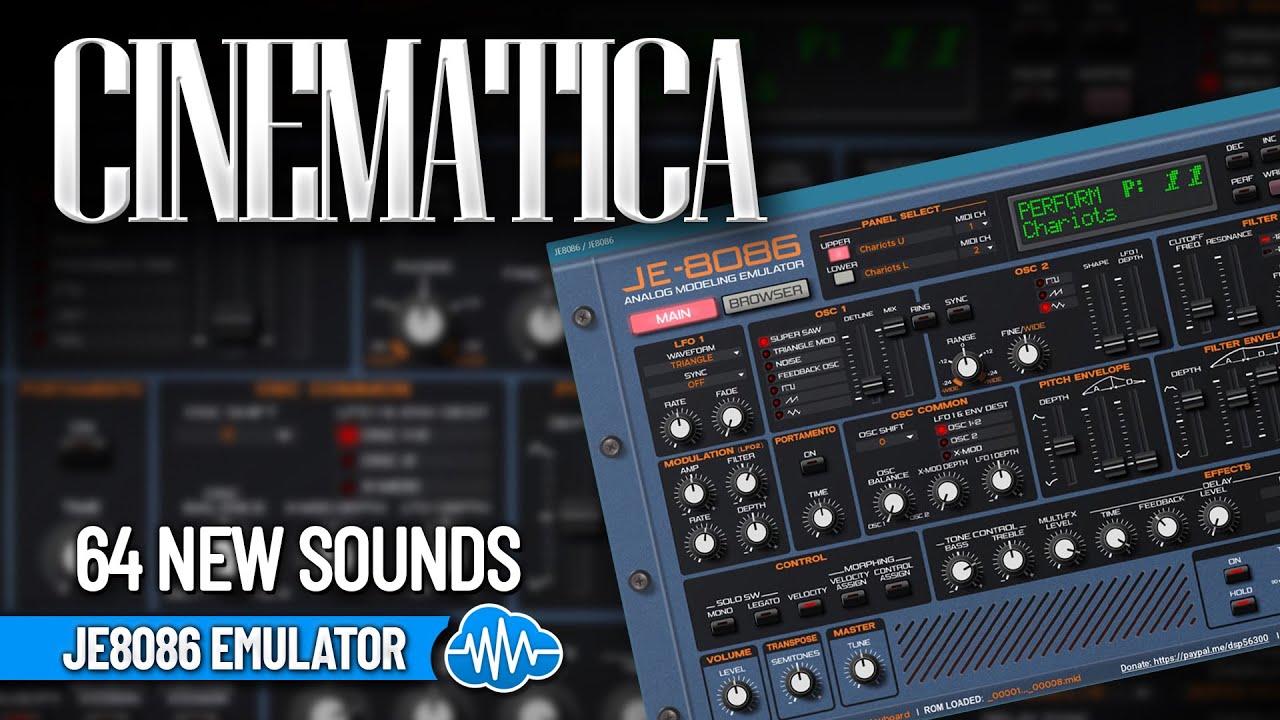 Cinematica JP-8000 Soundset 64 Presets