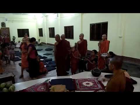 Temporary novice ordination cerimony at mahabodhi dhammavijaya vihara ,chichingcharra