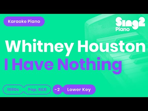 Whitney Houston - I Have Nothing (Lower Key) Piano Karaoke