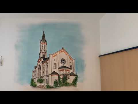 Part 1: Die Kirche Wandmalerei im Hotel Am Bühl Eibenstock Umgestaltung Restaurant Making of