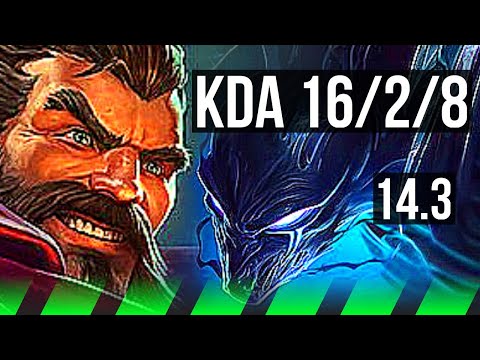 GRAVES vs NOCTURNE (JNG) | 16/2/8, Rank 7 Graves, Legendary | NA Challenger | 14.3