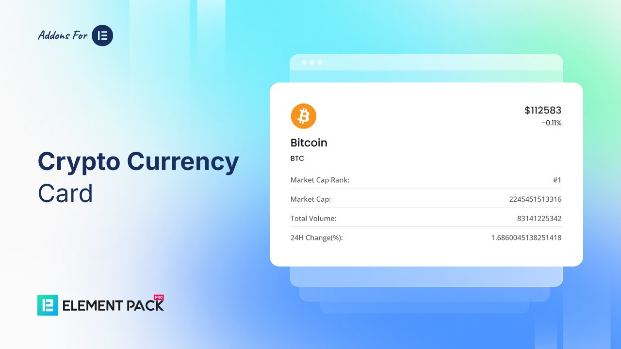 Crypto Currency Card Video Thumbnail