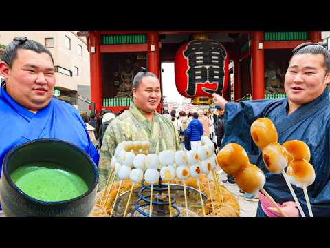 Our Street Food Tour in Asakusa ⛩️ Dango & Matcha 🍡🍵