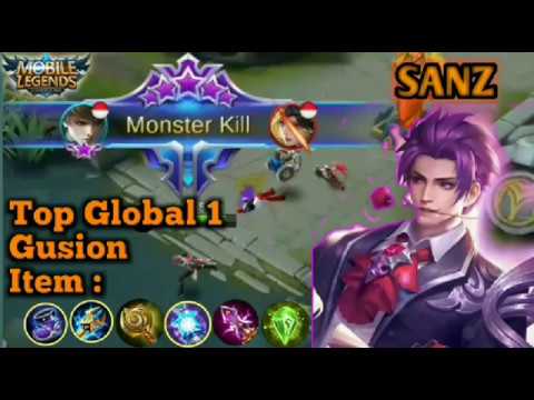 Sanz || The top global gusion and build gusion tersakit