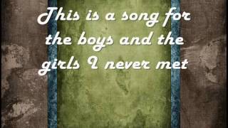 Sixty Eight [Acoustic] LYRICS ~ The Ready Set